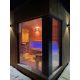 Garden saunas Modern Finnish garden dry sauna made of wood