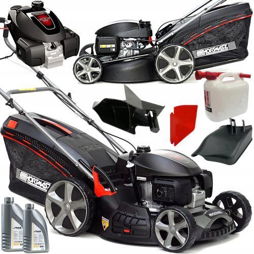 Petrol lawn mower - Hortmasz petrol lawn mower with basket, 166 cm³ capacity. Basket 70 l, cutting width 51 cm