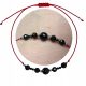  Black tourmaline string bracelet on a string silver 925 free box