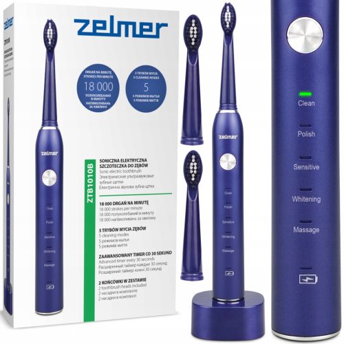  ZTB1010B ZELMER sonic toothbrush 18000 rpm