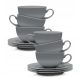 Cup and saucer for coffee and tea Lubiana Eto K100 cup, porcelain, 250 ml