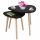  Jumi coffee table oval tables 54 x 54 x 45 cm white