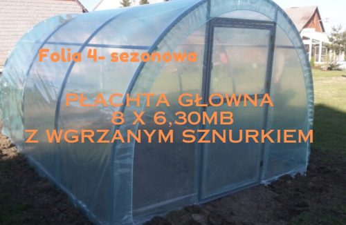 Polytunnel, panneaux en plastique Polytunnel 50,4 m² 630 x 800 cm vert