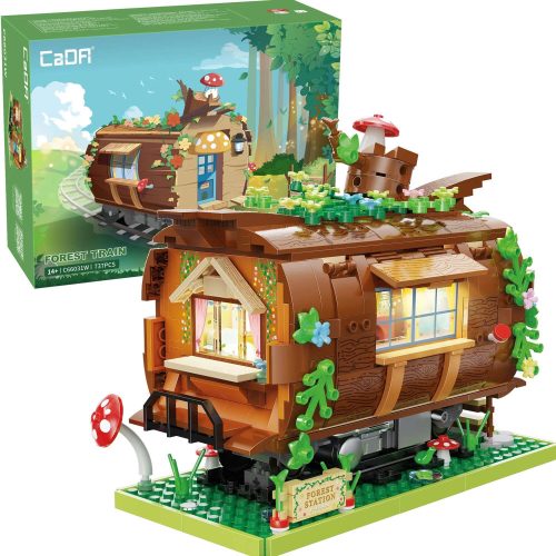  CADA BUILDING BLOCKS FOREST RAILWAY FOREST LED STATION 737 EL