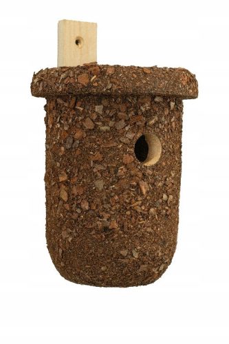  WOODEN NEST BOX FOR BIRDS TITS NATURAL HOLE FEEDER