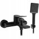 Rea Soul single-lever wall-mounted bathtub faucet, black