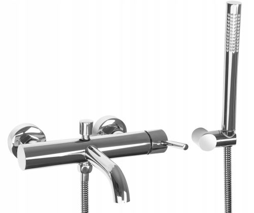 Rea Lungo single-lever wall-mounted bath and shower mixer, chrome