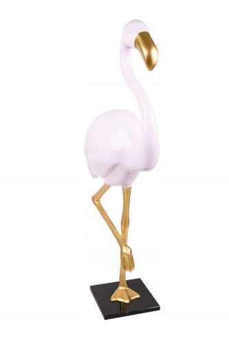  Exclusive flamingo figure on a pink-gold granite base