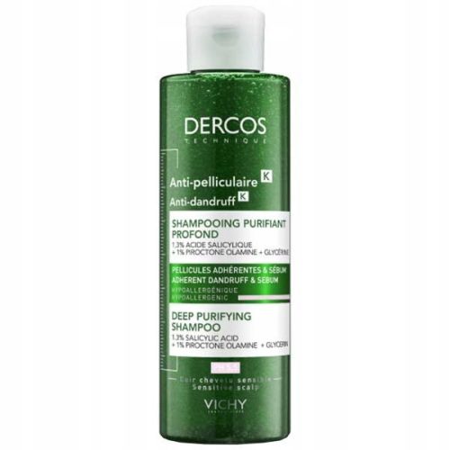 Vichy Dercos Anti Dandruff K Deep-Cleansing Anti-Dandruff Shampoo, 250ml