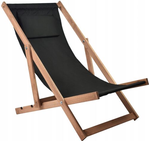 Sun loungers and garden and terrace SandTropic deck chair, grey wood