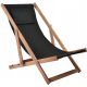 Sun loungers and garden and terrace SandTropic deck chair, grey wood