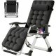 Sun loungers and garden and terrace ZERO GRAVITY deck chair, black metal