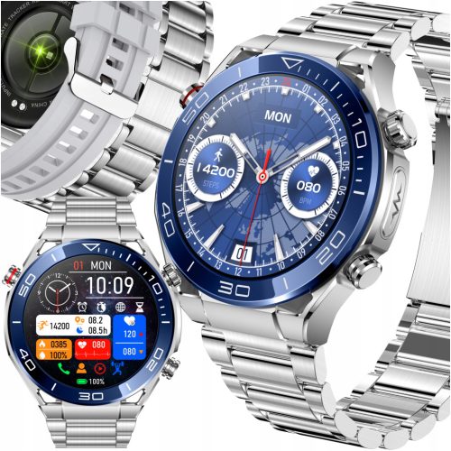  SMARTWATCH WATCH BLOOD PRESSURE MENU ECG GLUCOSE GLYCEMIA HRV CONVERSATIONS MENU PL