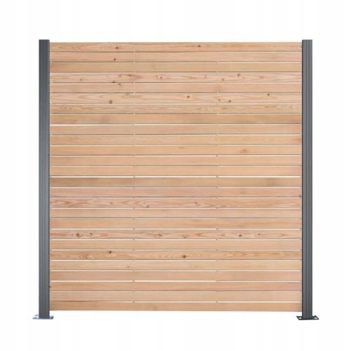 Fences - MEGA HOLZ fence span 191 x 180 cm wood