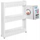 PrzydaSie bathroom cabinet on wheels #2250 white