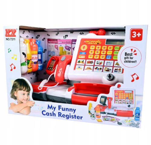  LARGE STORE CASH REGISTER WITH BATTERY-OPERATED FISCAL CALCULATOR CHILDREN'S STORE