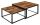  LoftInspired Velen square coffee table 75 x 75 x 42 cm aged oak