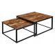  LoftInspired Velen square coffee table 75 x 75 x 42 cm aged oak