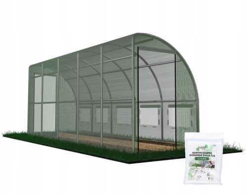 Polytunnel, panneaux en plastique Polytunnel 9 m² 600 x 150 cm vert