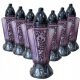 Pack of candles 33 cm, 7 pieces + inserts for candles