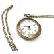  Roman numeral pocket watch, compass - retro style - bronze