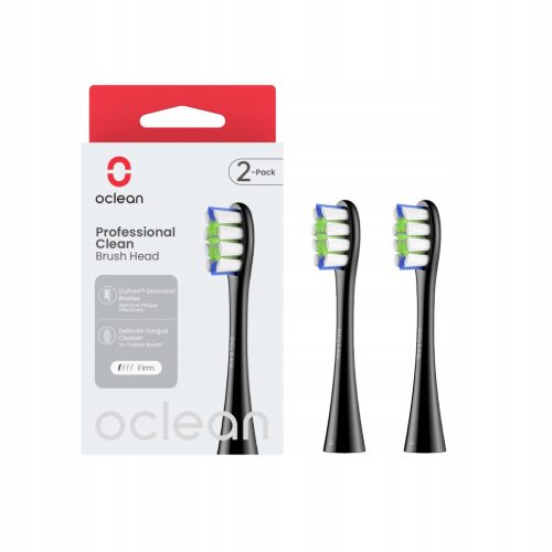  Oclean Professional Clean P1C5 B02 tips, black, 2 pcs., DuPont bristles