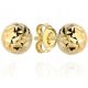  GOLD DIAMOND EARRINGS BALLS BALLS STUD SCREWS 333 4 MM ENGRAVING