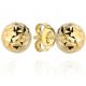  GOLD DIAMOND EARRINGS BALLS BALLS STUD SCREWS 333 4 MM ENGRAVING