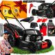 Petrol lawn mower - Cedrus petrol lawn mower with basket, 145 cm³ capacity. Basket 65 l, cutting width 48 cm + 2 more products