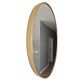 Bathroom mirror wall mirror, circle, metal frame, 1000 x 1000 mm