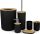 Maibang bathroom accessory set 6-piece, black