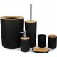 Maibang bathroom accessory set 6-piece, black