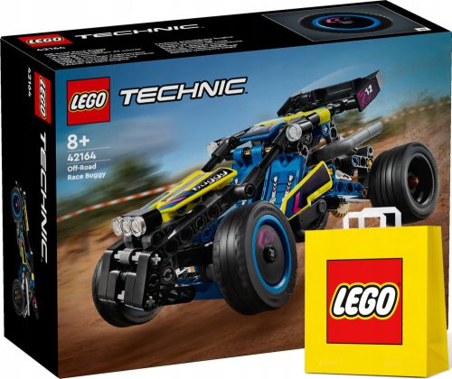  LEGO Technic Off-Road Racing Buggy 42164 + LEGO VP Paper Bag, Medium, 41 cm x 34 cm x 11 cm, GIFT BAG