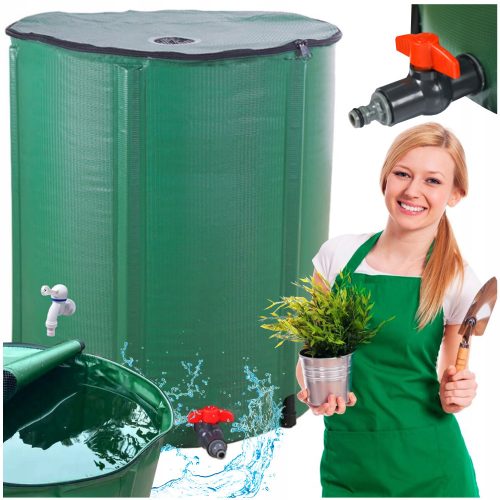  Rainwater tank 200 l 70 x 60 cm green