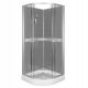 Kerra Classic shower cubicle, double sliding doors, 79 x 79 cm