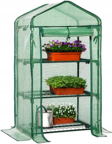 Serre Polytunnel, panneaux en plastique GardenLine 0,69 x 0,49 mx 126 cm