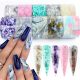  10 x TRANSFER FOIL SET FOR NAIL DECORATION HYBRID MARBLE