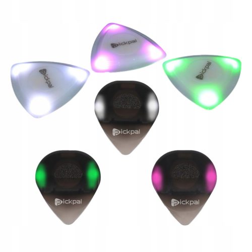  6 Pcs Light Up Guitar Picks For Professionals Music Enthusiasts Gift