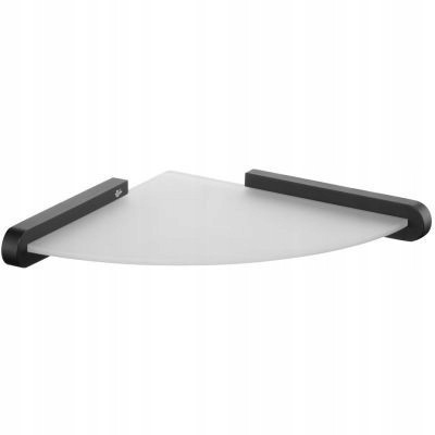  FUTURA BLACK BISCUIT BATHROOM CORNER SHELF
