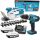  Cordless electric shears from Makita 20 cm 18 V + Cordless screwdriver from Makita 18 V HP488DWAE