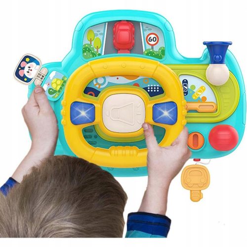  Interactive steering wheel for a toddler stroller