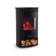 Freestanding fireplace with heating function Klarstein black 1900 B 49 x 79 x 35.5 cm