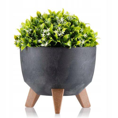  Flowerpot 15 x 24.3 cm, black plastic