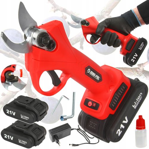 Garden shears and hedge trimmers BATTERY-POWERED ANVIL PRECAUTIONS ELECTRIC GARDEN SHEARS