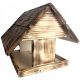  Wooden birdhouse for the garden, large house, stand