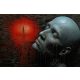 Pictures on the wall painting in Beksiński style on canvas, dark art, surrealism, surrealism