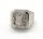  Silver heraldic signet ring for engraving 0.925