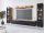  Bratex black living room furniture, black Wotan oak