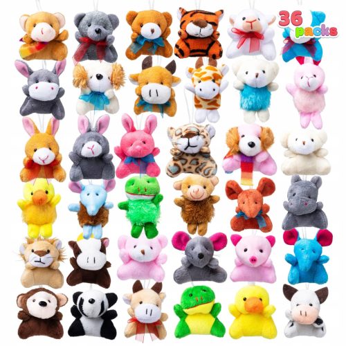  Set of 36 Small Plush Mascot Figures 7.6 cm Each Animal