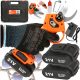 Garden shears and hedge trimmers BATTERY-POWERED ANVIL PRECAUTIONS ELECTRIC GARDEN SHEARS 2 x BATTERY